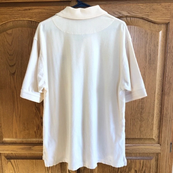 Walt Disney World Men’s Animal Kingdom Combed Cotton Polo Natural Size US Medium - Picture 3 of 8